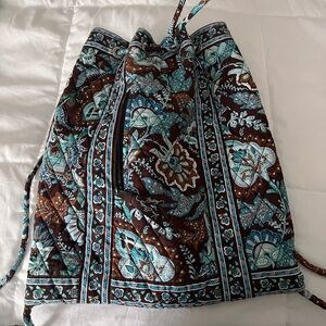 Vera Bradley Java Blue Drawstring backpack